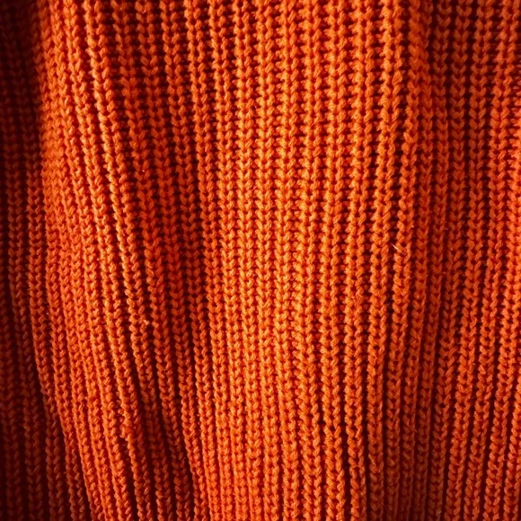 LOFT Vibrant Orange Women's Cardigan - Picture 3 of 6